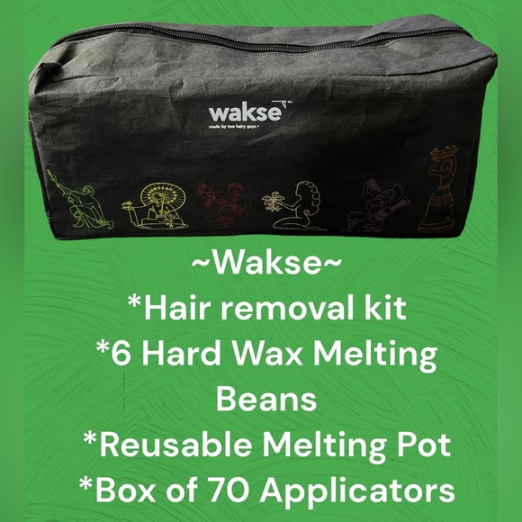 Wakse Hair Wakse Bag 6 Different Melting Beans Reusable Melting Pot Box 7 Applicators Poshmark